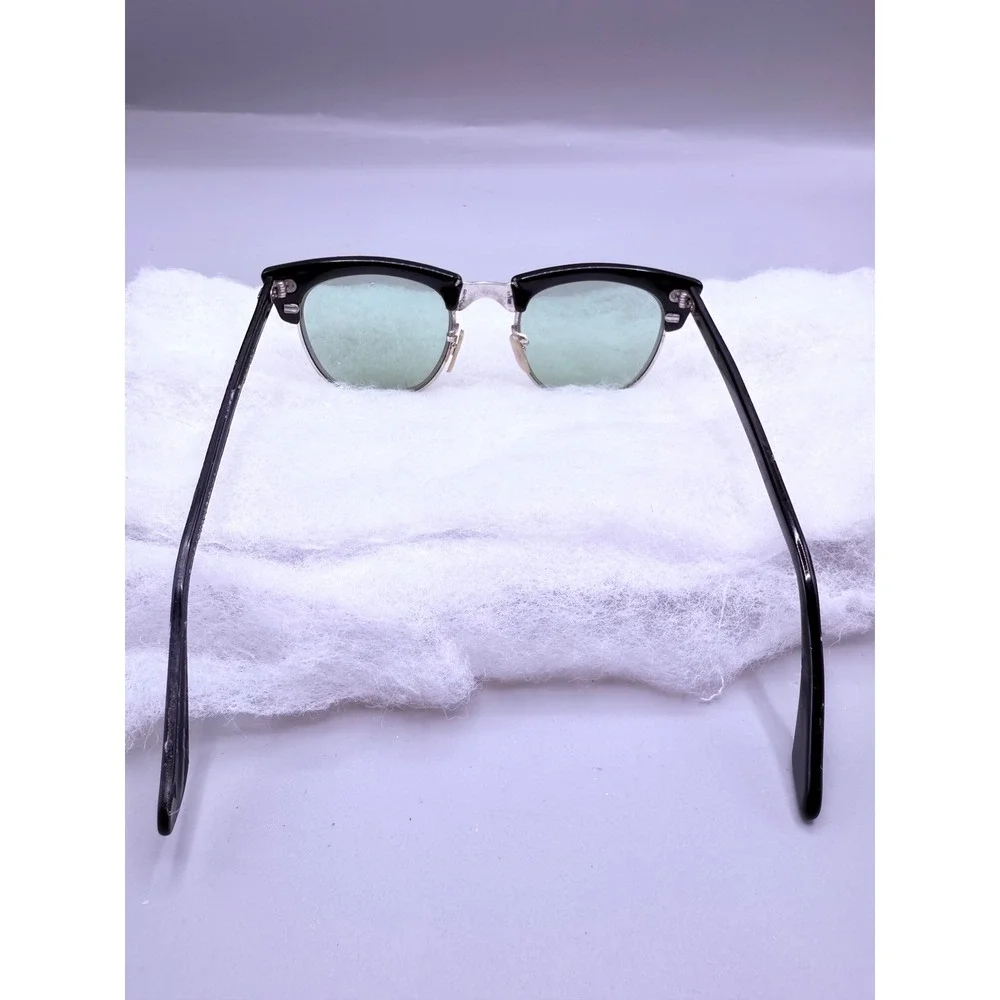 True Vintage‎ WELSH Eyeglass/Sunglass Frames Brow-Line Horn Rimmed 1950s green